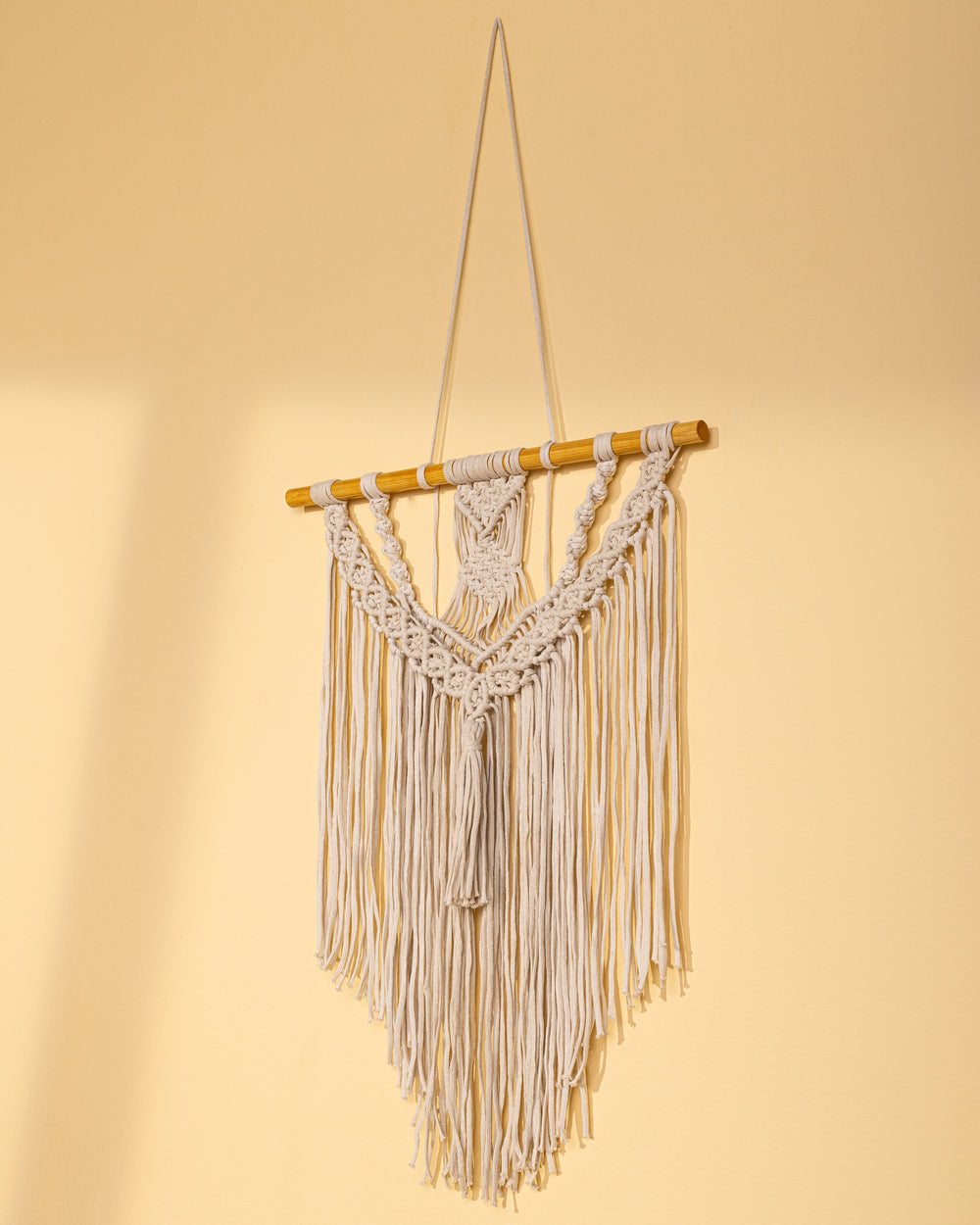 Small Handmade Macrame Wall Hanging - Boho Decor