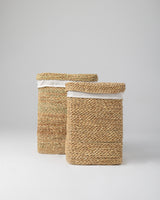 Handmade Halfa Rectangular Laundry Hamper with Lid