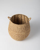 Handmade Halfa Planter Basket – Bulbous Pot Cover