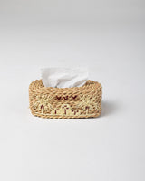 Handmade Halfa Tissue Box Cover – Tonal Oasis Embroidery