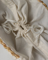 Handmade Palm Leaf Tote Bag with Cowrie Shells