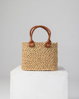 Handmade Palm Leaf Tote Bag with Cowrie Shells