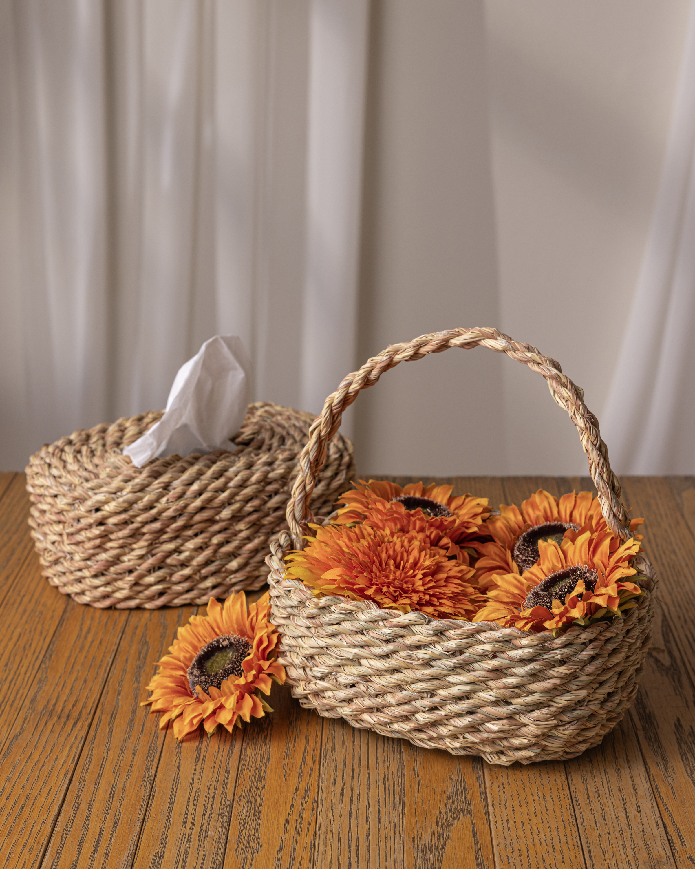 Halfa Tissue Box-Rustic Rope Tissue Box Cover