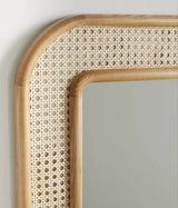Handmade Rattan Cane Wall Mirror